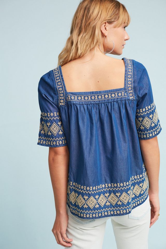 Rhea Embroidered Top #3