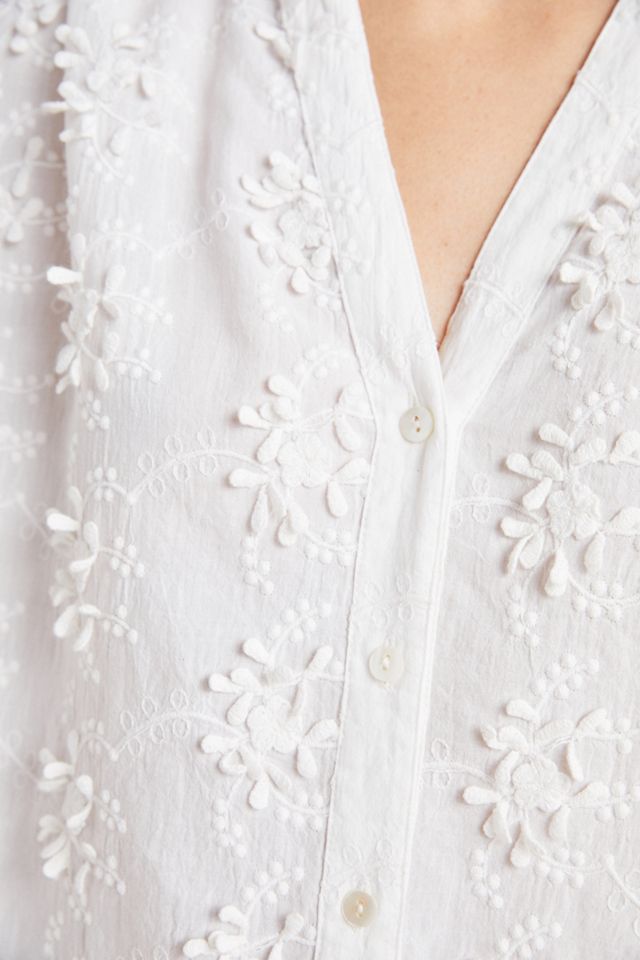 Chemise à motifs fleuris texturés Anette #2