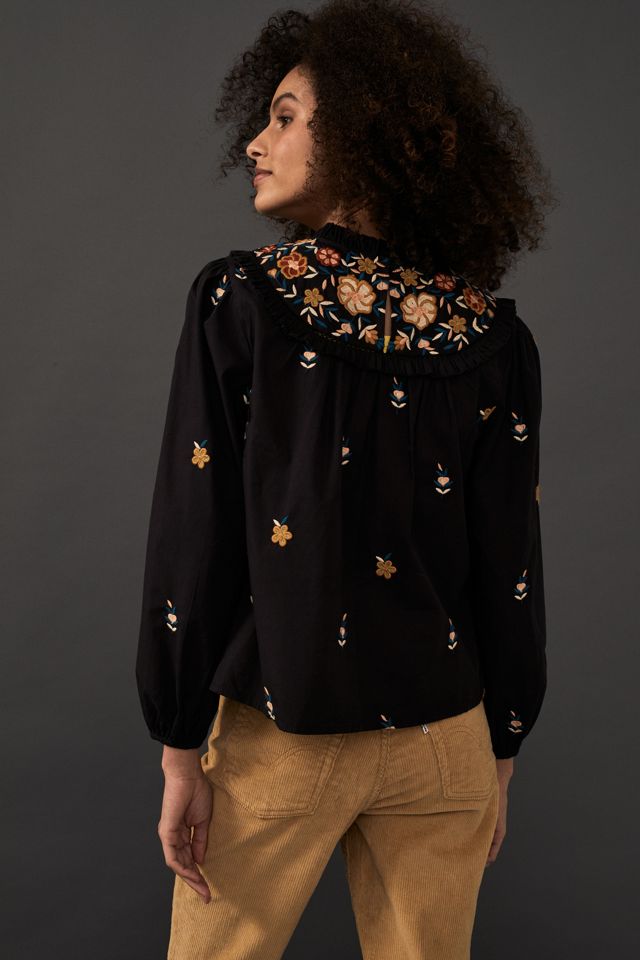 Elizabeth Cotton Embroidered Blouse #2