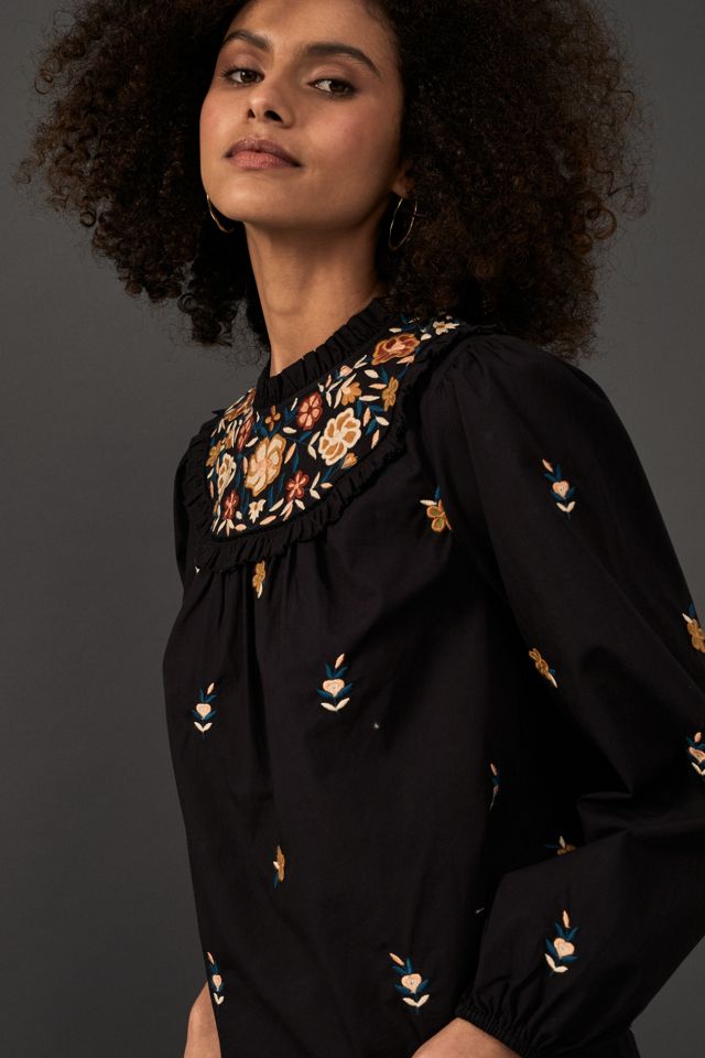 Elizabeth Cotton Embroidered Blouse #3