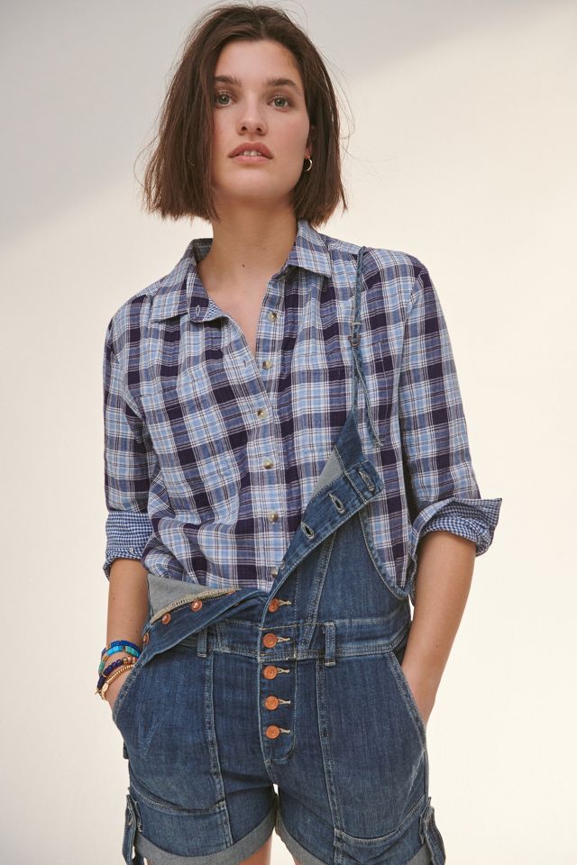 Pilcro The Romy Relaxed Plaid Buttondown | Anthropologie