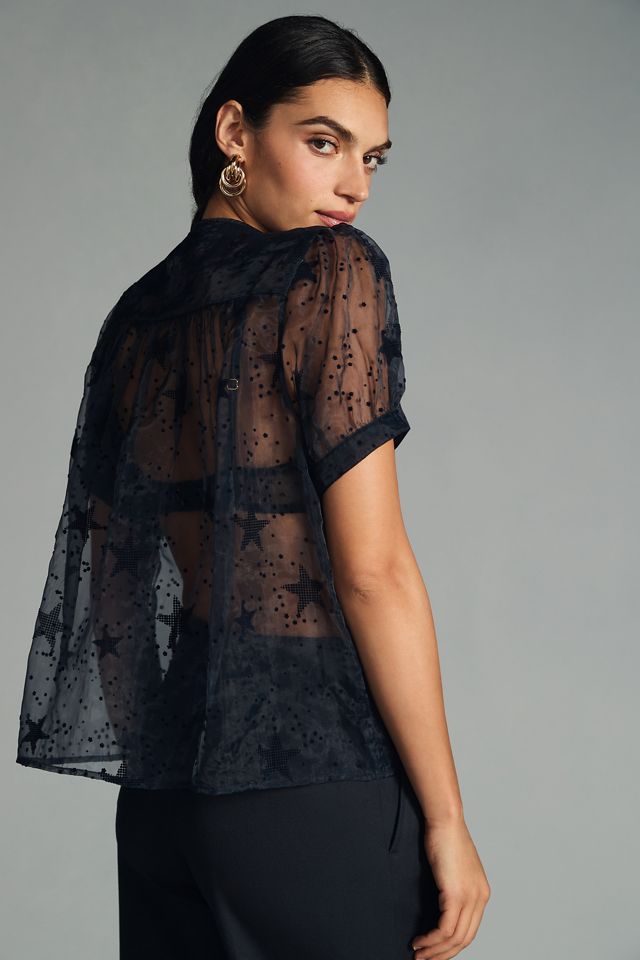 Let Me Be Sheer Star Blouse #1