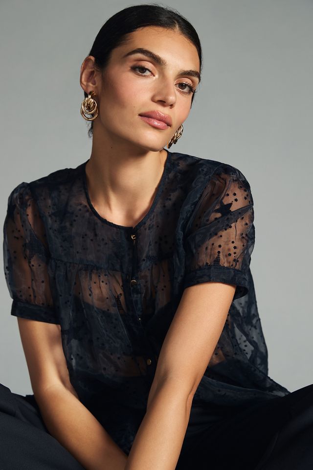 Let Me Be Sheer Star Blouse #2