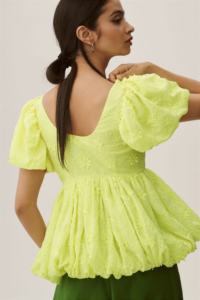 Forever That Girl Eyelet Babydoll Top #1