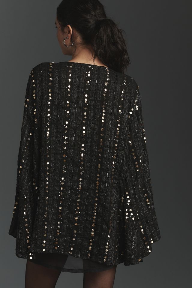 Chemisier en dentelle ornée à col en V et manches bouffantes Let Me Be #2