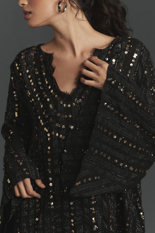 Chemisier en dentelle ornée à col en V et manches bouffantes Let Me Be #3