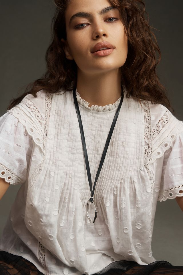 Forever That Girl Short-Sleeve Pintuck Blouse #3