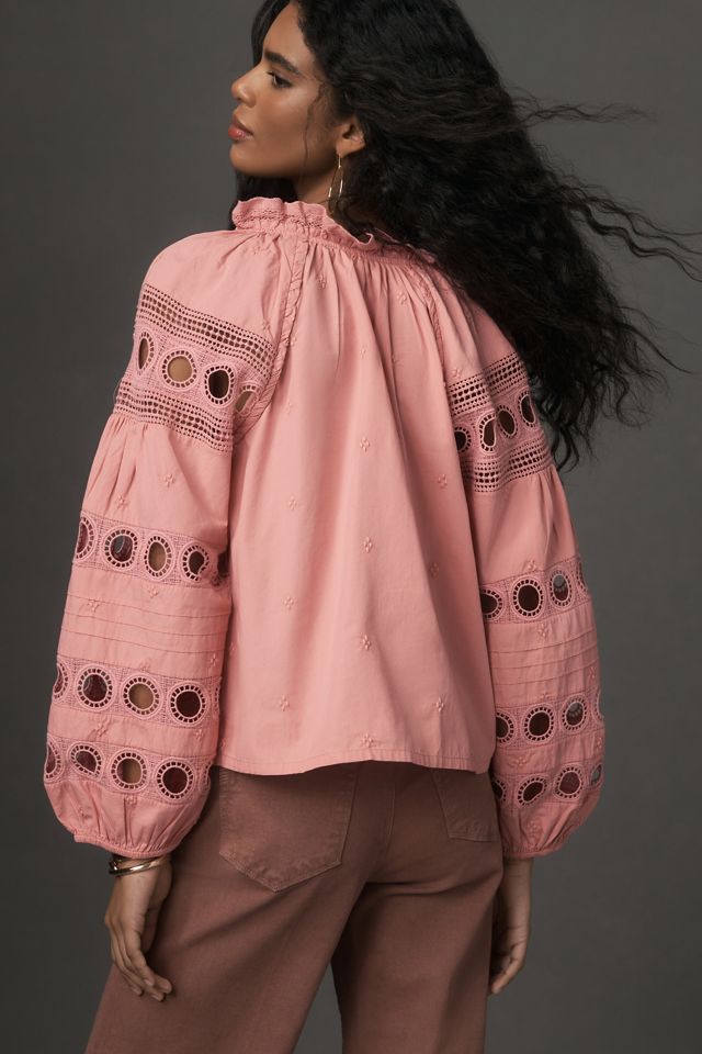 Forever That Girl Long-Sleeve V-Neck Peasant Blouse #1