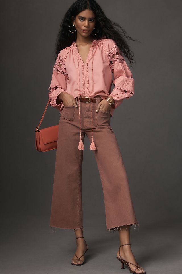 Forever That Girl Long-Sleeve V-Neck Peasant Blouse #3