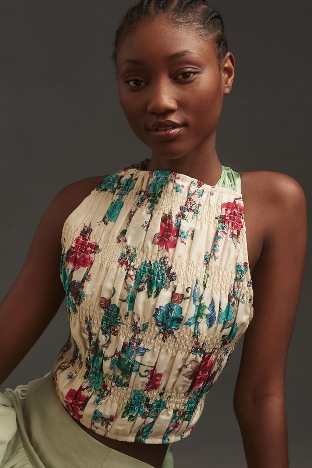 Let Me Be Tie-Back Scarf Tank #1