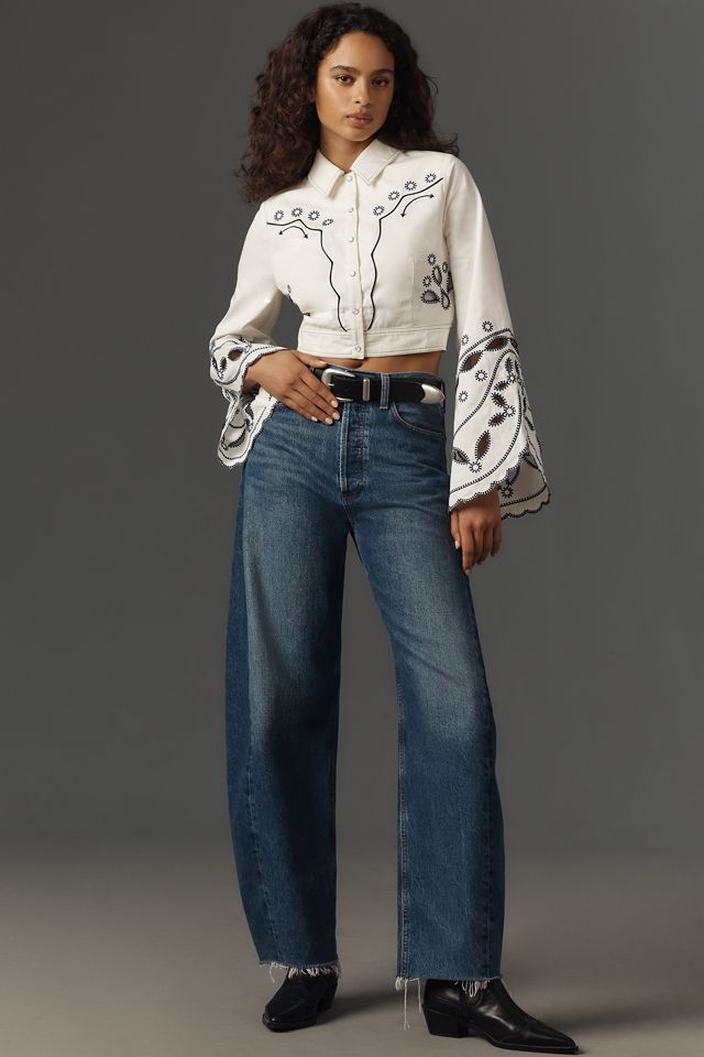Let Me Be Eyelet Long-Sleeve Blouse #2