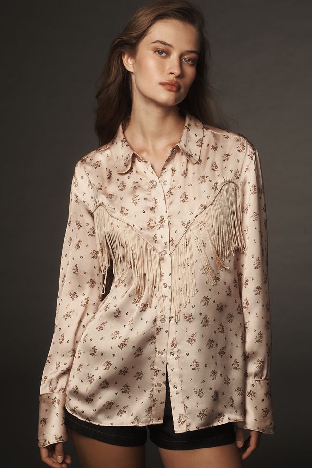 Forever That Girl Western Fringe Blouse #3