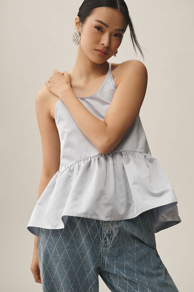 Let Me Be Shine Halter Babydoll Tank #1