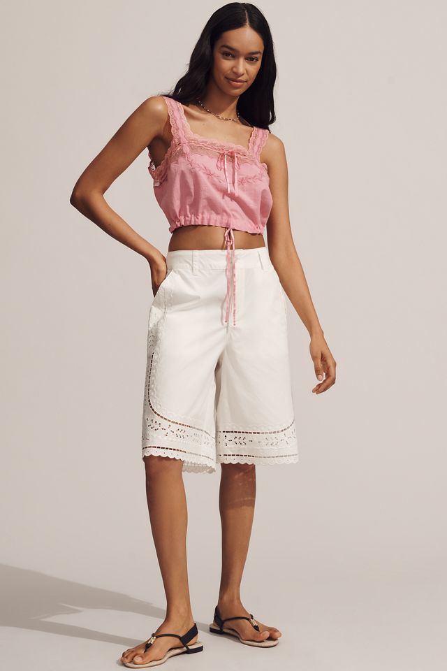 Forever That Girl Lace Square-Neck Bubble Tank Top #3