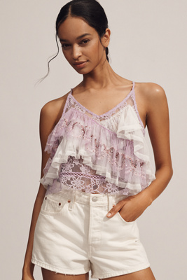 Shop Forever That Girl Ruffle Tank Top