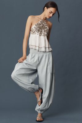 Let Me Be Beaded High-Low Tank Top