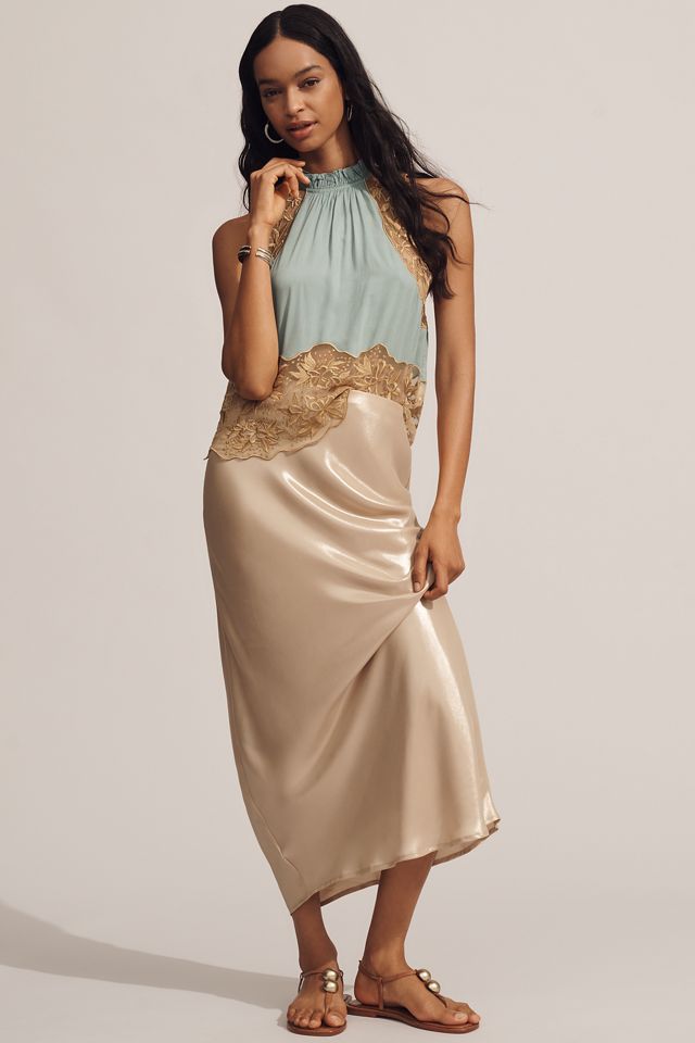 Let Me Be High-Neck Sleeveless Lace Blouse #2