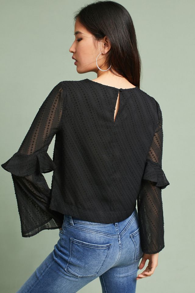 Dotted & Ruffled Blouse #3