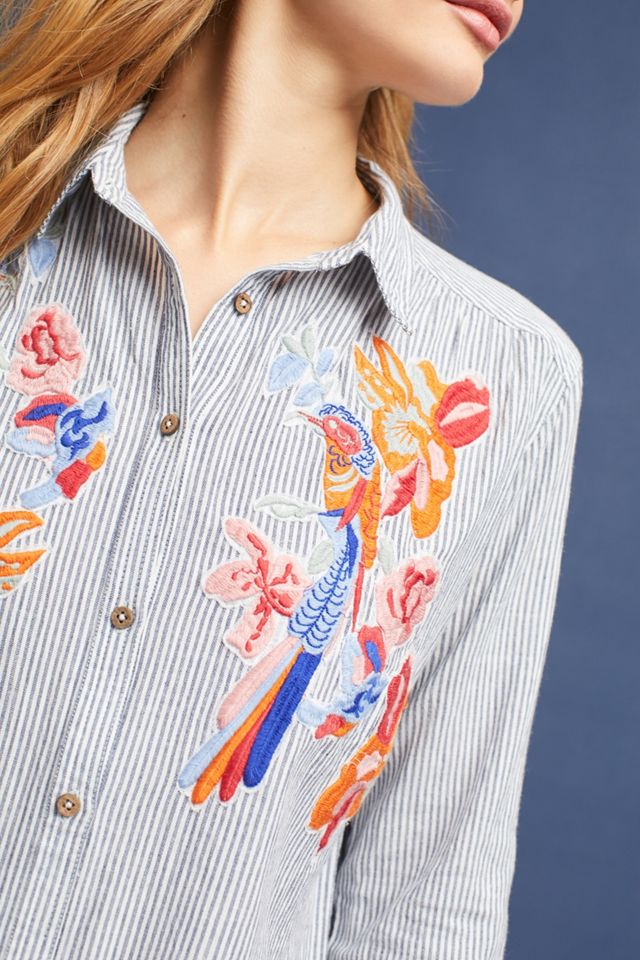 Pajaro Embroidered Buttondown #1