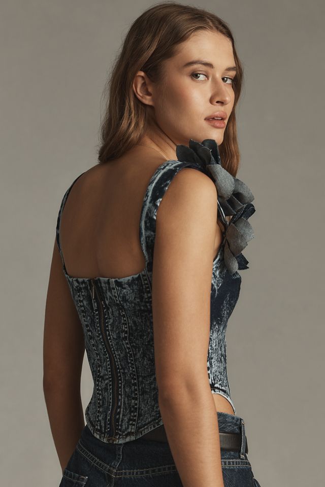 Elliatt Camila Denim Top #1