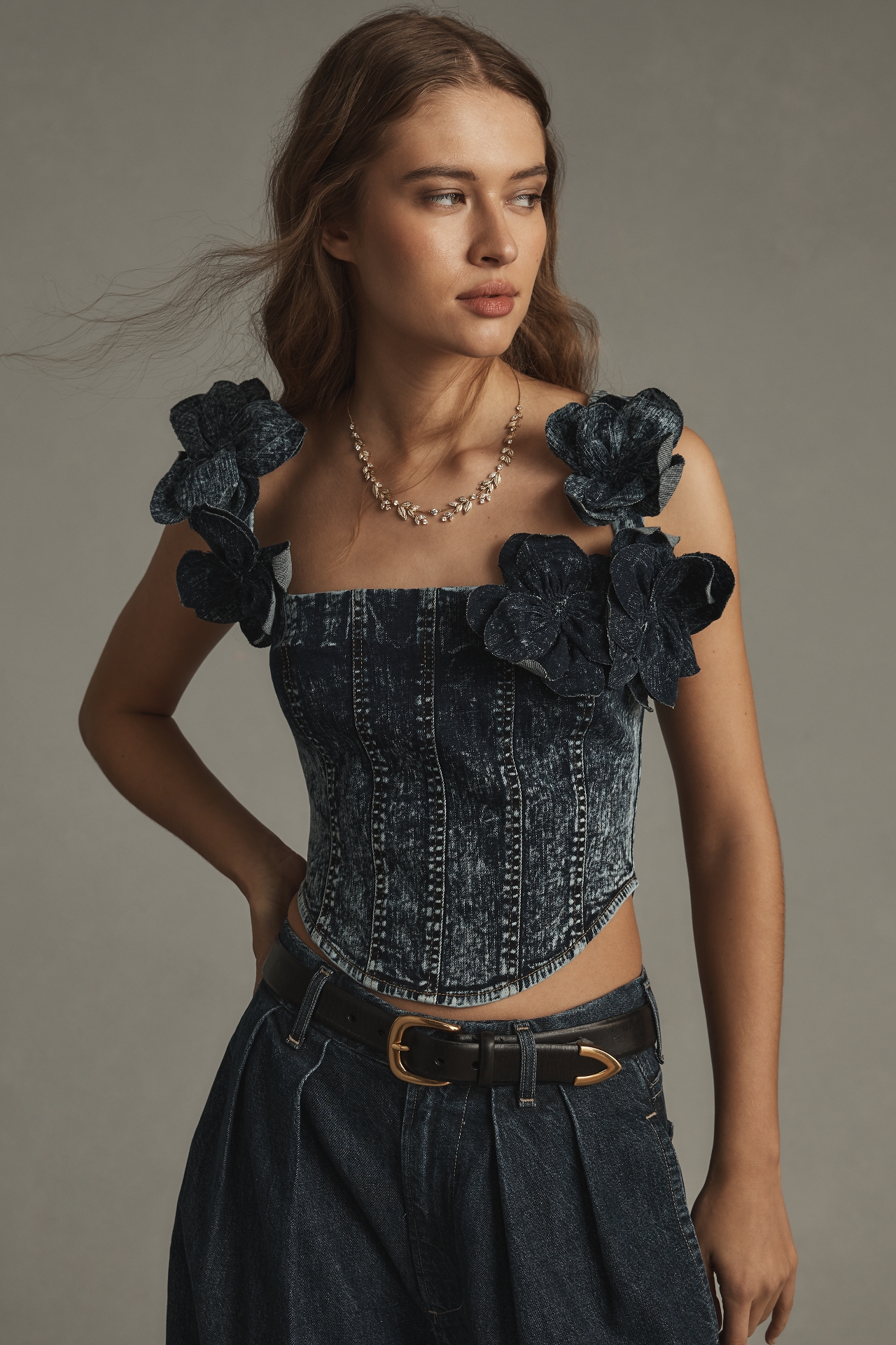 Elliatt Camila Denim Top