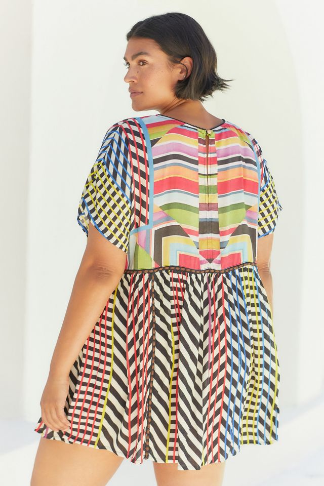 Conditions Apply Short-Sleeve Tunic Blouse #1