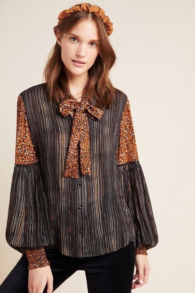 Mairead Tie-Neck Blouse #3
