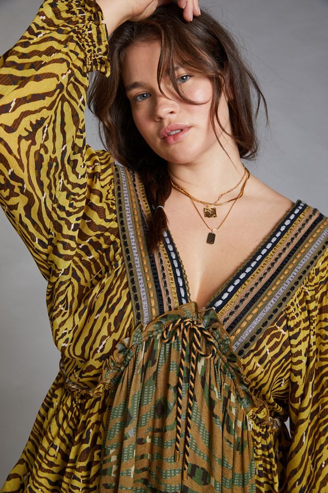 Embroidered V-Neck Blouse #3