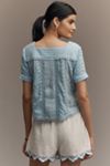 Conditions Apply Petite Lutana Short-Sleeve Blouse
