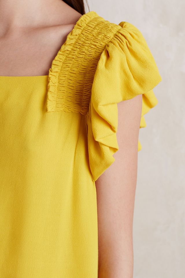 Ruffled Marigold Blouse #3