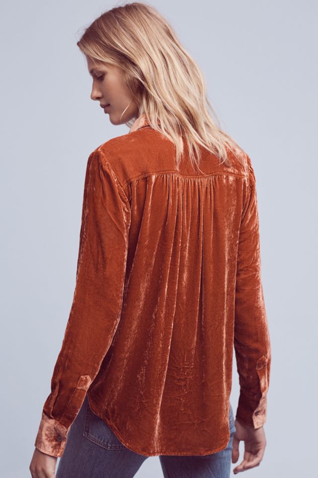 Silk Velvet Buttondown #3