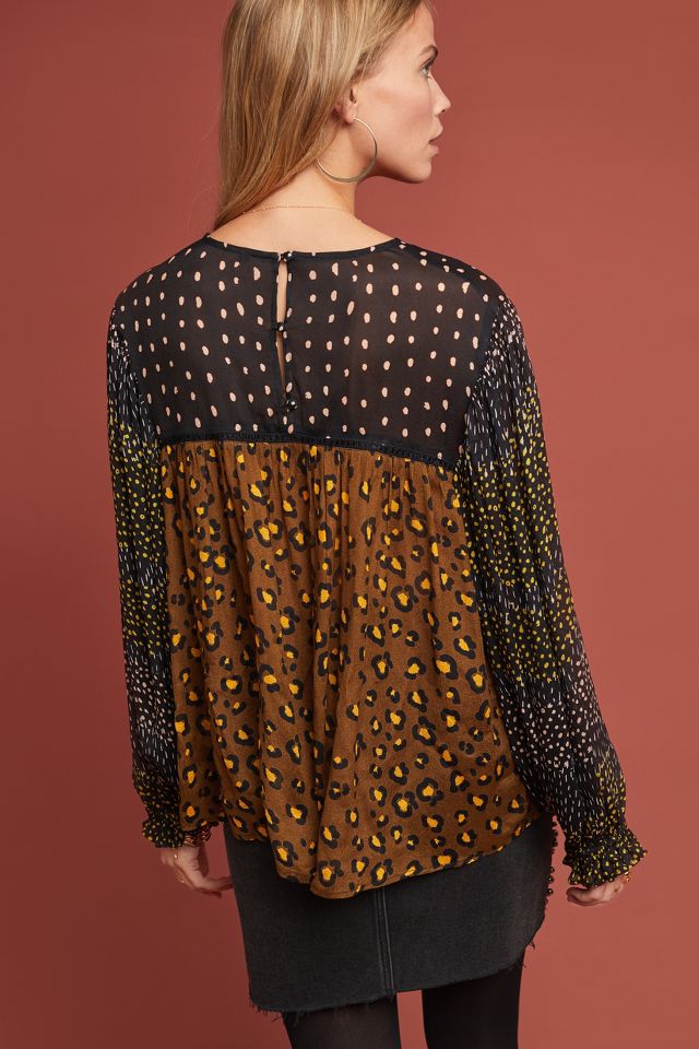 Eclectic peasant blouse store anthropologie