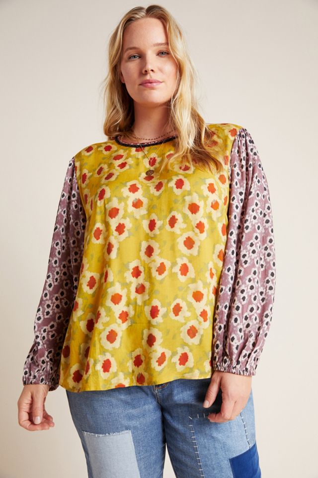 Dorette Floral Blouse Anthropologie