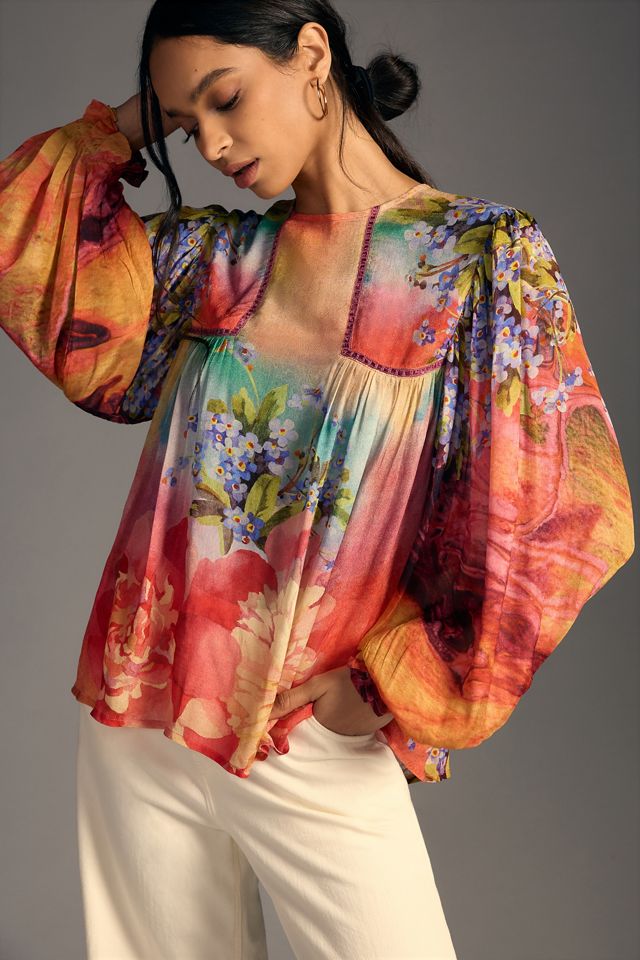 Blnk Miranda Peasant Blouse Anthropologie