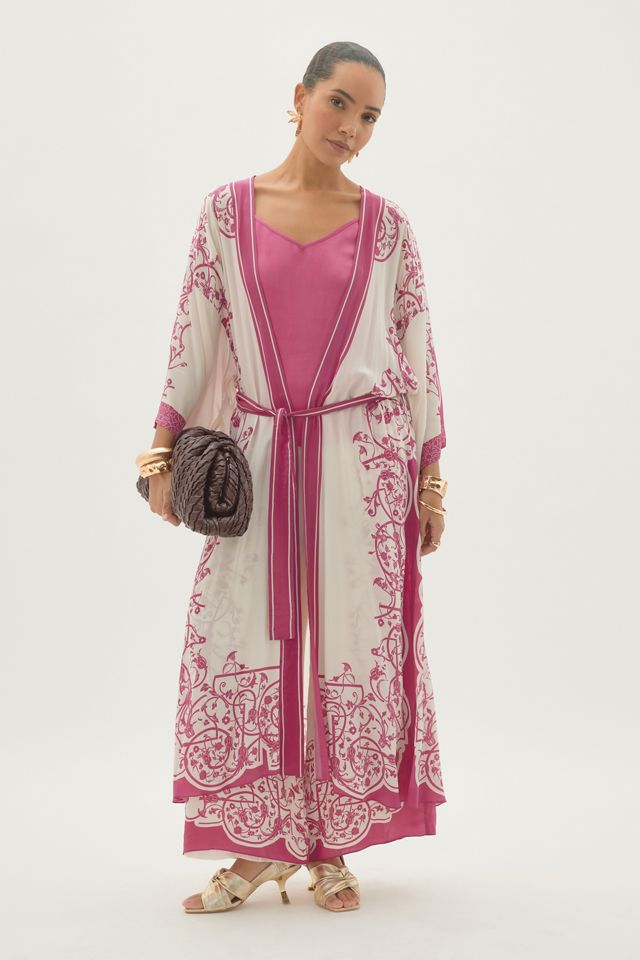 By Anthropologie Haut caraco en satin Krista #3