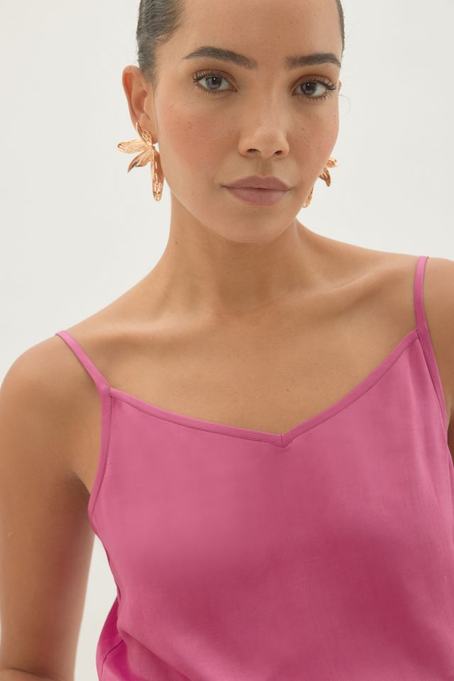 By Anthropologie Haut caraco en satin Krista #4