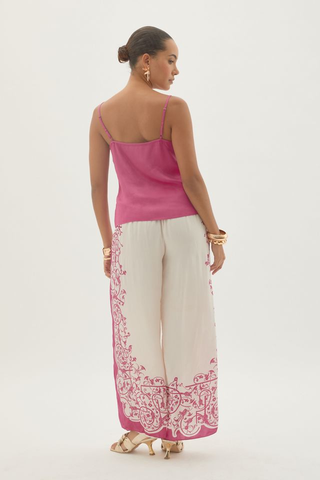 By Anthropologie Haut caraco en satin Krista #1