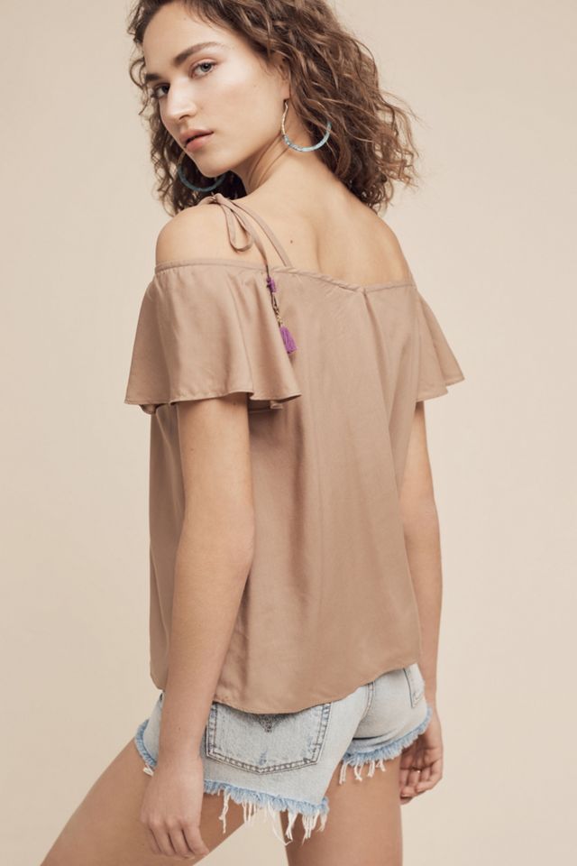 Needlepoint Open-Shoulder Top #2