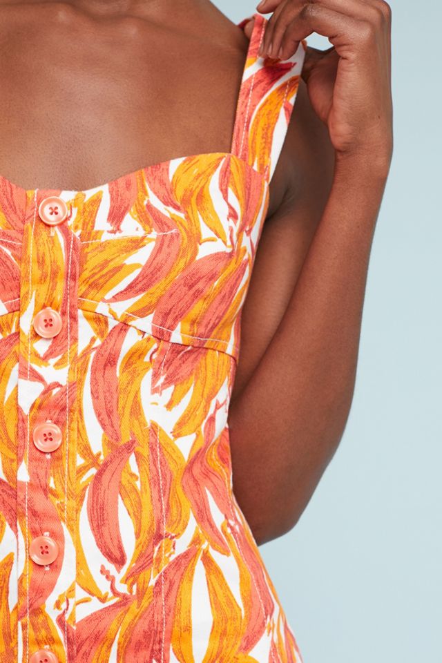 Banana Printed Corset Top #2