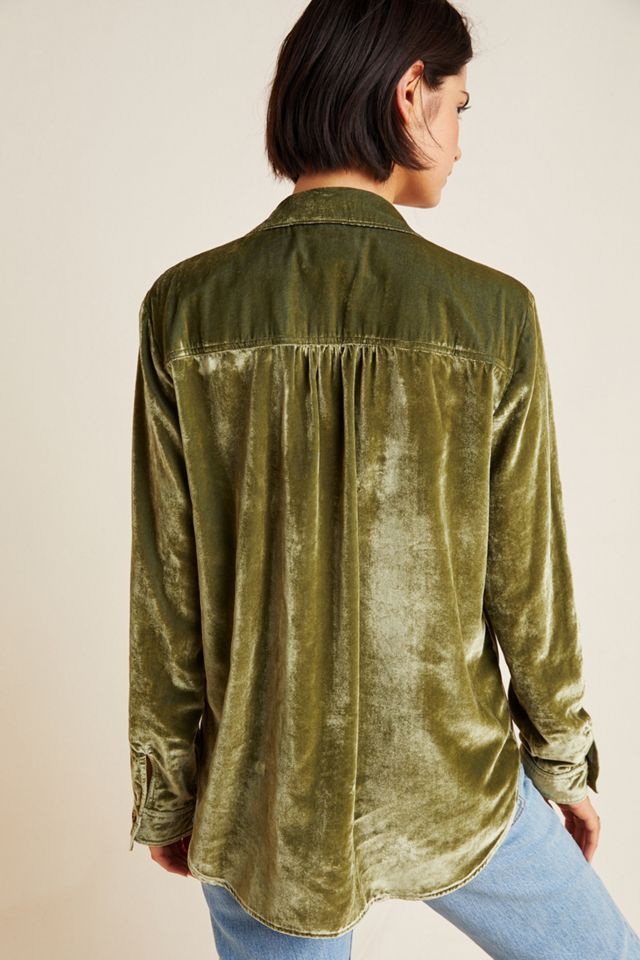 Maeve Karina Velvet Buttondown #2