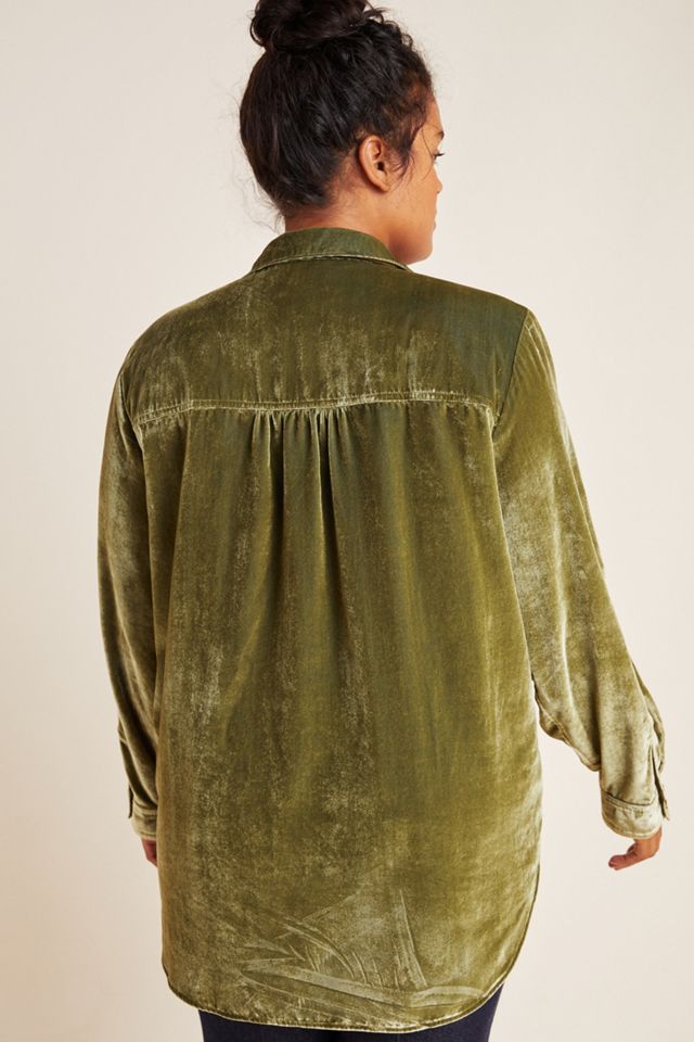 Maeve Karina Velvet Buttondown #5