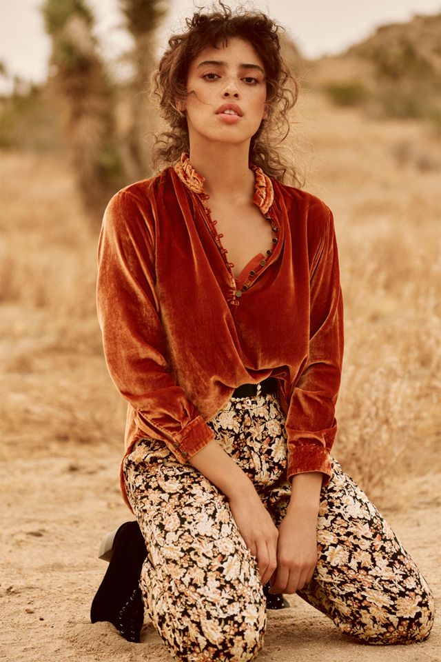 Kristianne Velvet Blouse #1