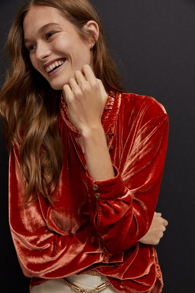 Kristianne Velvet Blouse #4