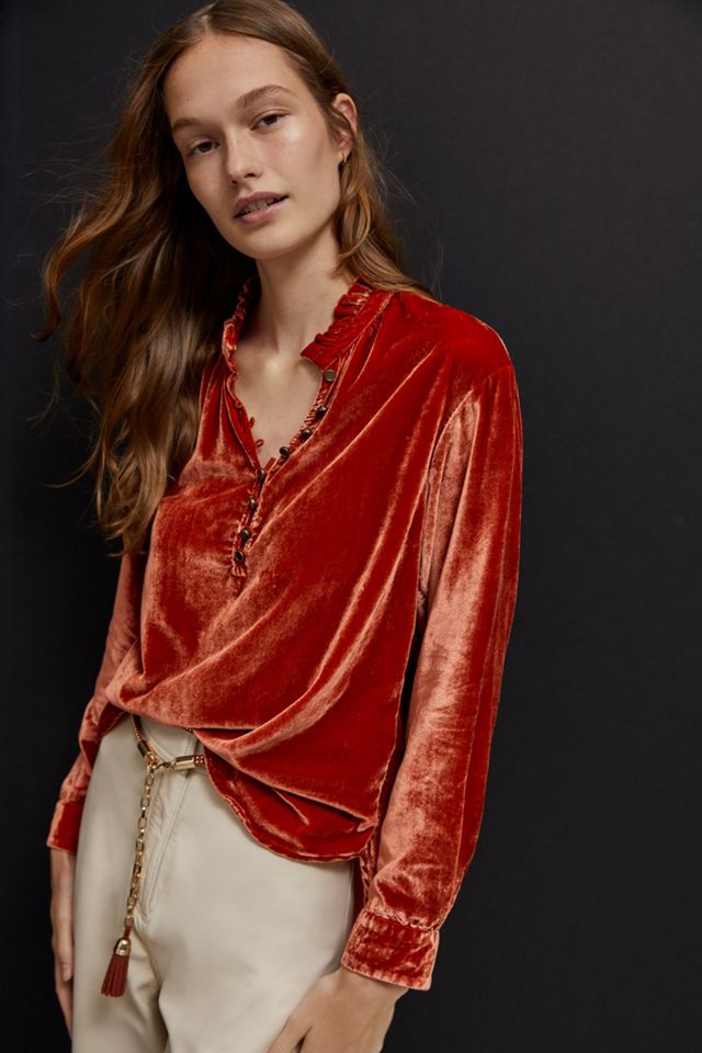 Kristianne Velvet Blouse #2
