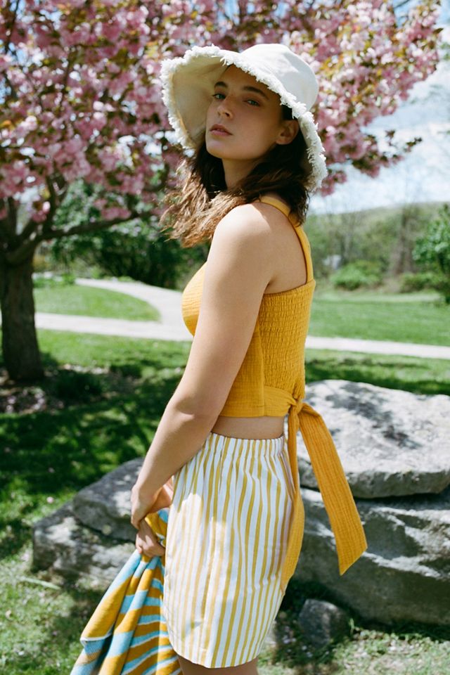 Smocked Tie-Back Tank #4