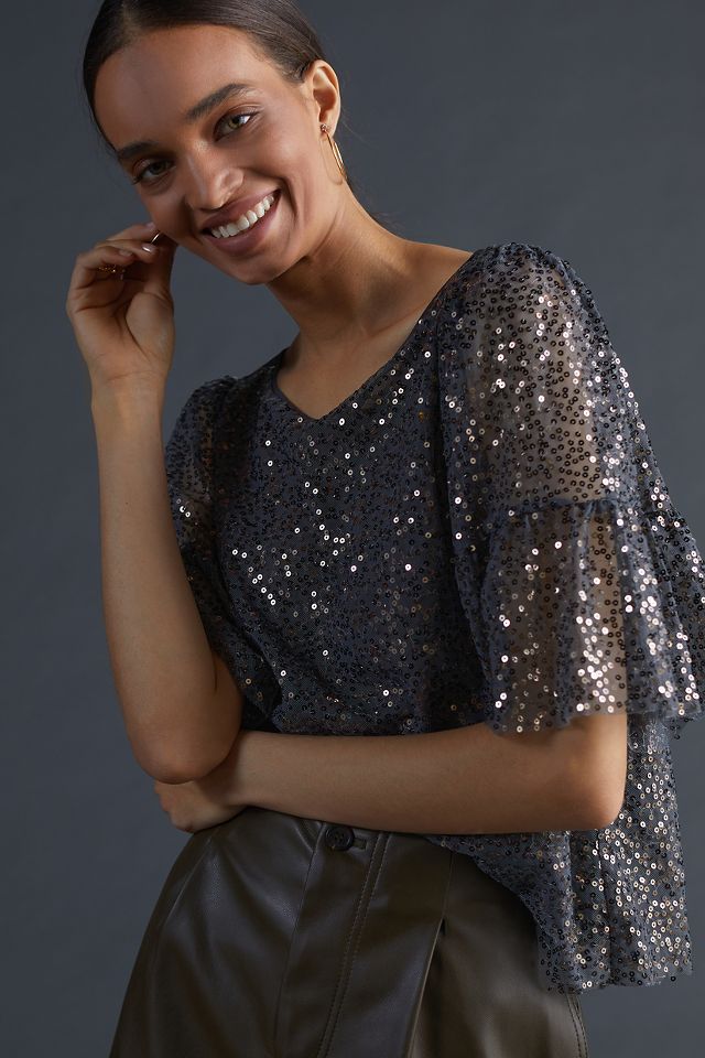 Maeve Sequined Blouse