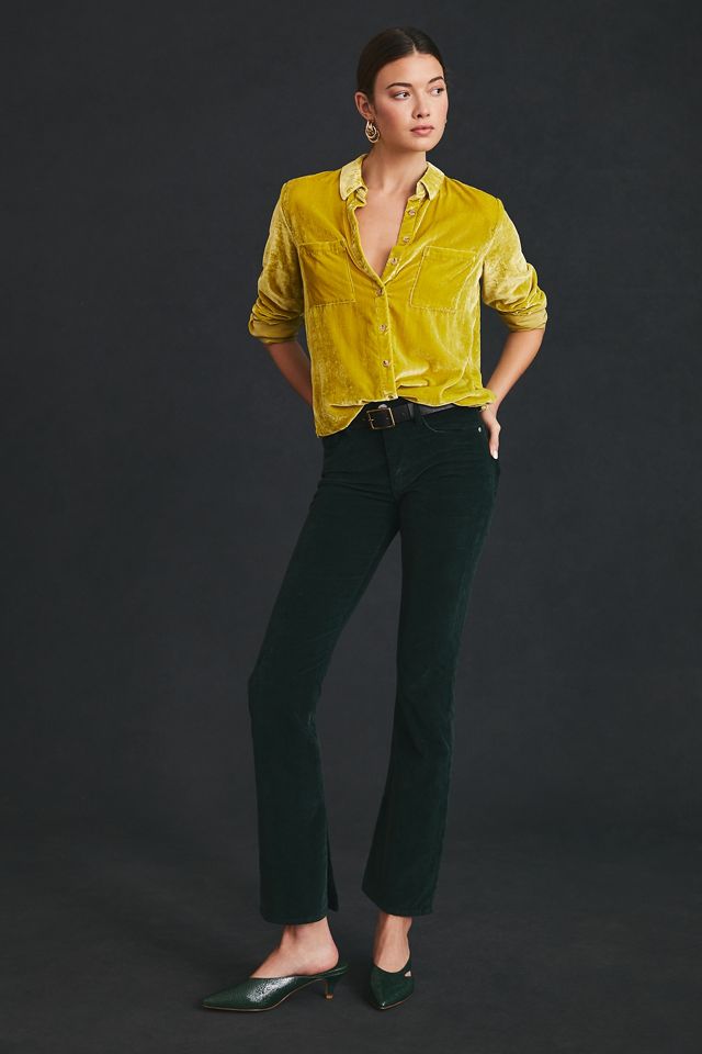 Pilcro Relaxed Velvet Buttondown #3