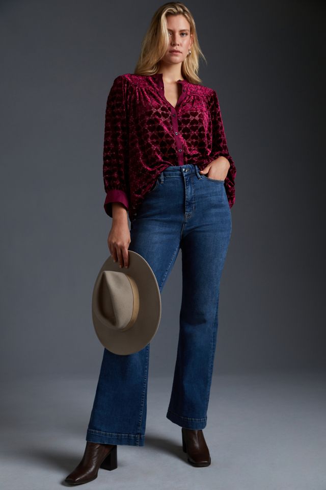 Maeve Velvet Burnout Blouse #4