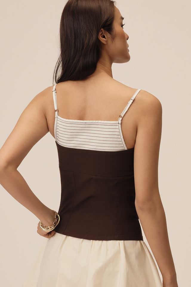 By Anthropologie Trapunto Peekaboo Top #1