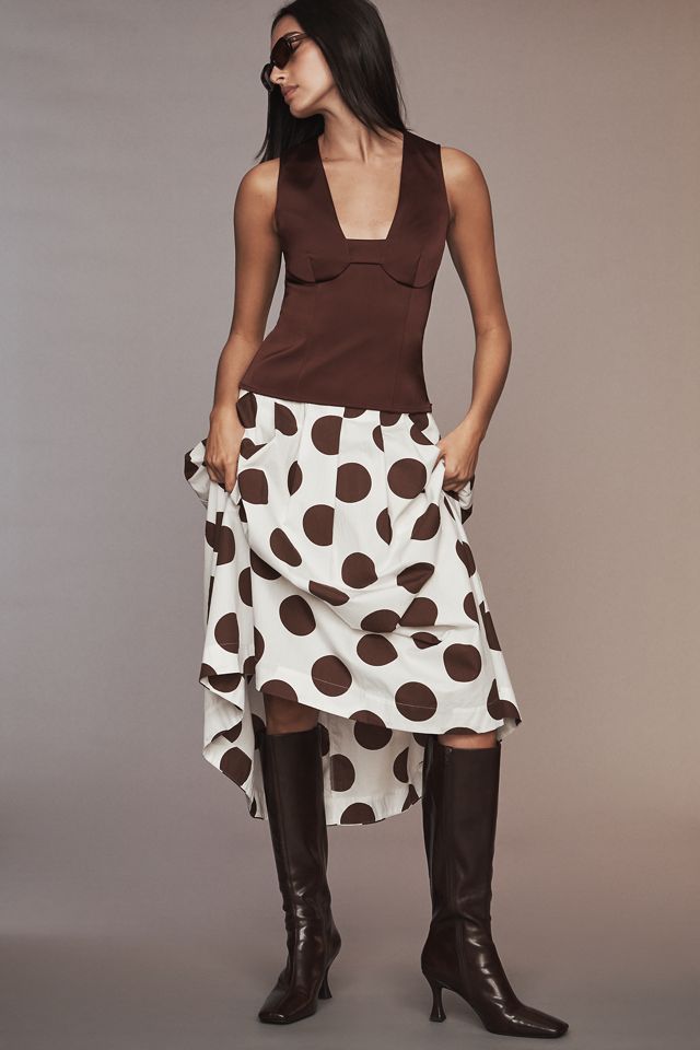 Maeve Sleeveless Plunge-Neck Top #2
